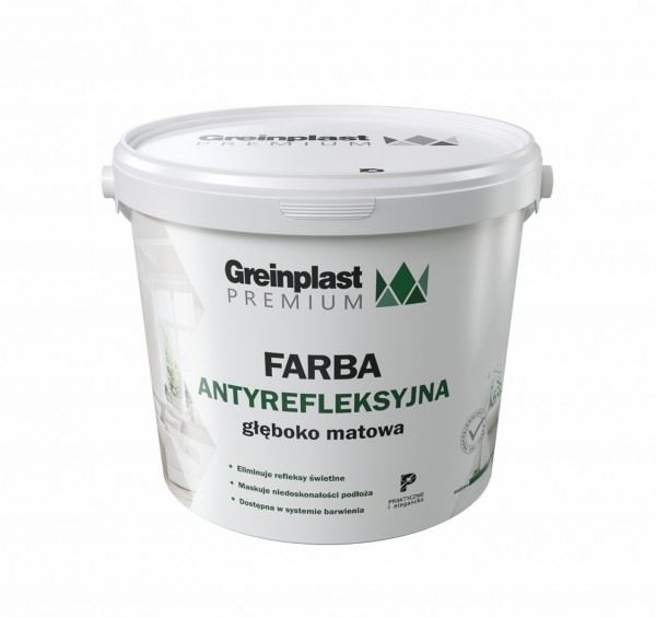 GREINPLAST  FARBA ANTYREFLEKS BIAŁA 10L